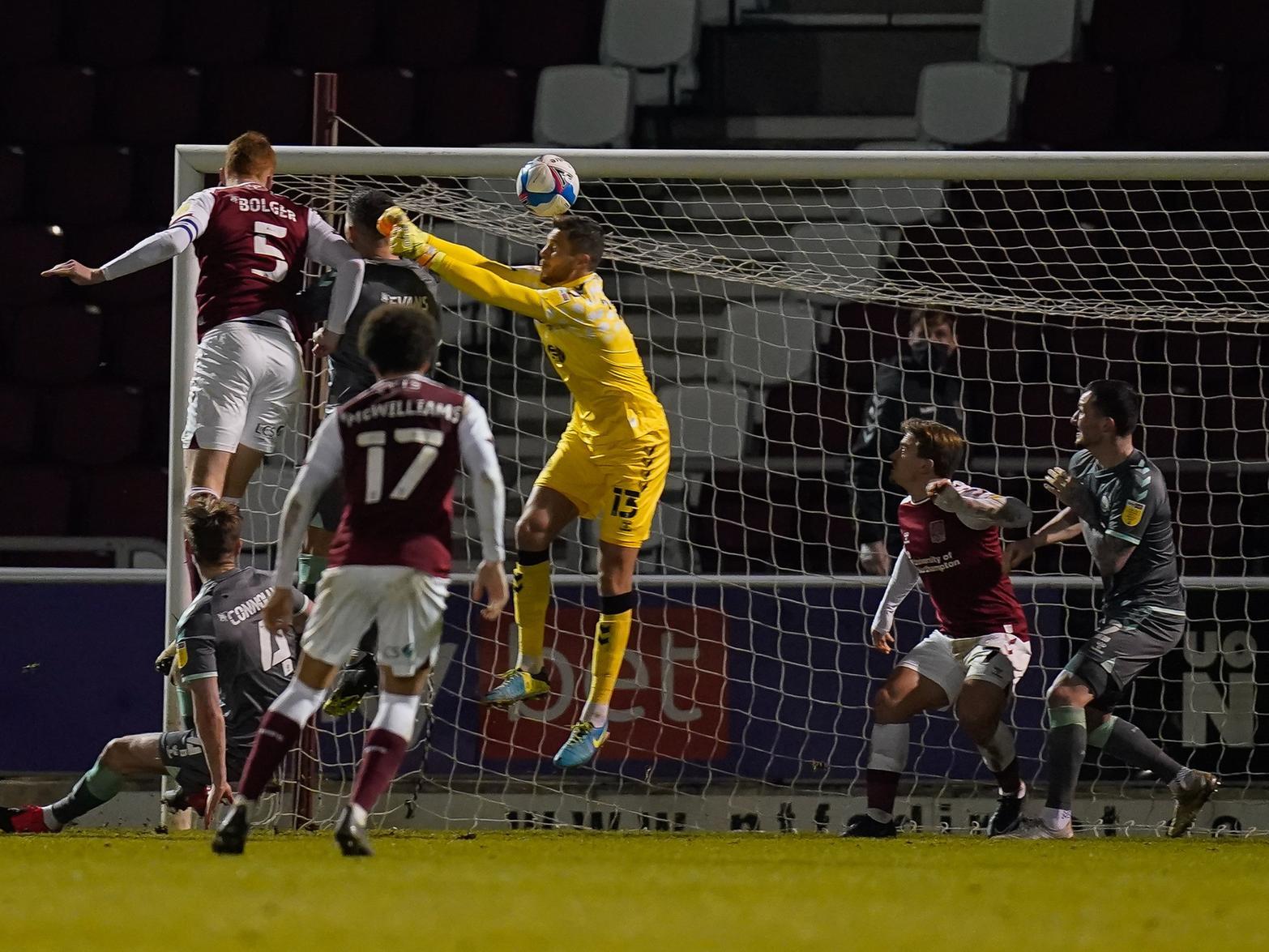 Northampton Town 1 Fleetwood Town 0: Highbury old boy Bolger haunts former club with winning goal Northampton Town 1 Fleetwood Town 0: Highbury old boy Bolger haunts former club with winning goal