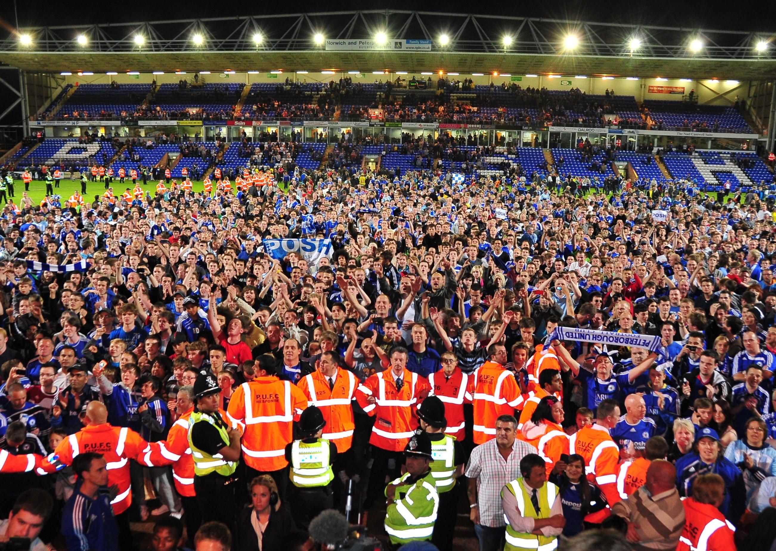 Peterborough United fans could be back in the Weston Homes Stadium in October Peterborough United fans could be back in the Weston Homes Stadium in October